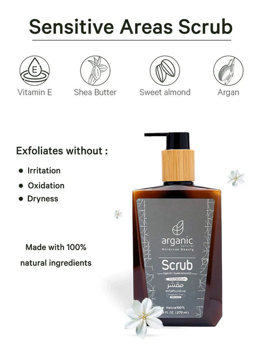 SCRUB ARGAN OIL & SWEET ALMOND OIL 270ML