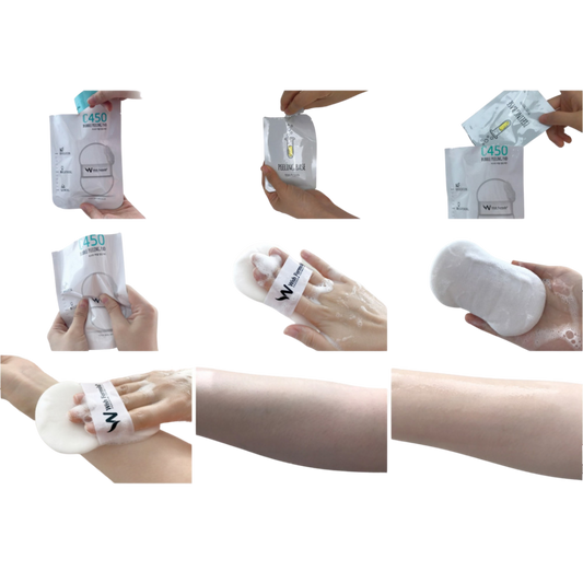 C450 Bubble Peeling Pad For Body 1 Pouch