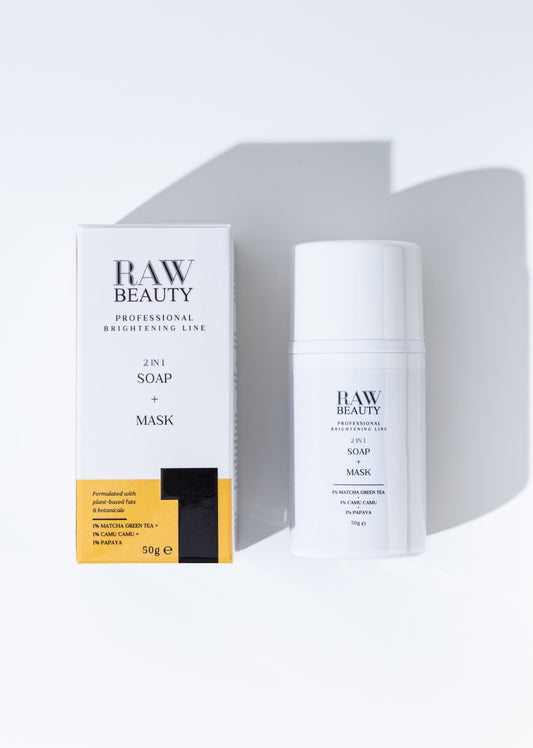 Raw Beauty - 2 in 1 Brightening Soap + Mask 50g