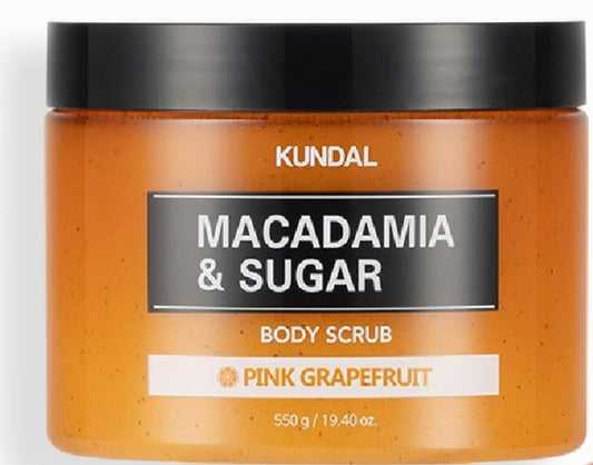 KUNDAL - MACADAMIA&SUGAR B.SCRUB PINK GRAPEFRUIT 550G