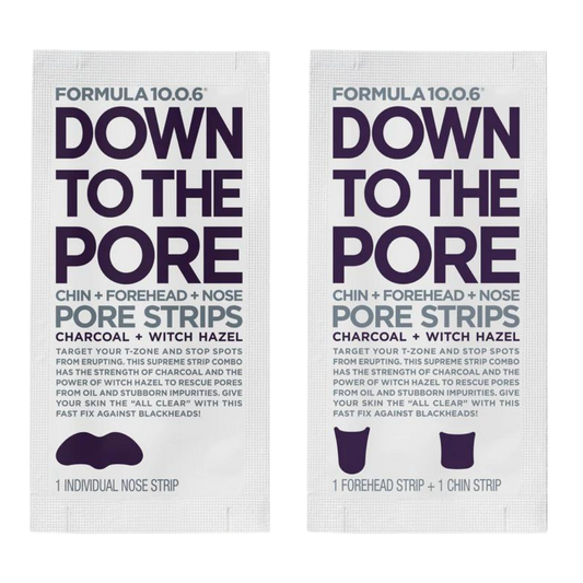 Down To The Pore Chin Forehead Nose Pore Strips Charcoal Witch Hazel 8 Count