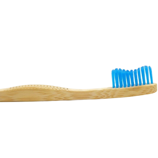 فرشاة أسنان بامبو - ازرق